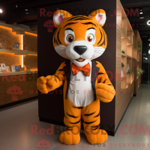 Orange Tiger mascot costume...