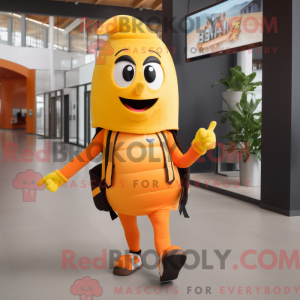 Orange Baa maskot kostume...