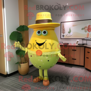 Gul melon-maskotkostyme...