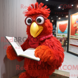 Red Chicken Parmesan mascot...