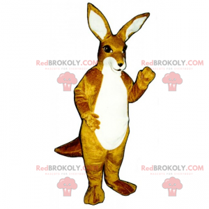 Smiling kangaroo mascot - Redbrokoly.com