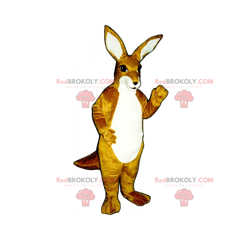 Mascote canguru sorridente - Redbrokoly.com