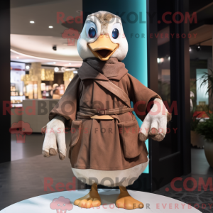 Brun gås maskot kostume...