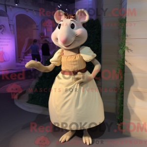 Beige Ratatouille maskot...