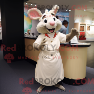 Beige Ratatouille maskot...