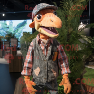 Peach Dimorphodon mascot...