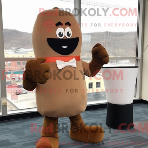Brown Boxing Glove mascot...