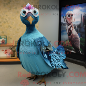 Cyan Perlehøns maskot...