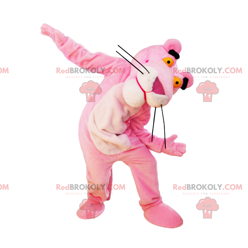 Maskot av den rosa panteren - Redbrokoly.com