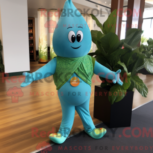 Turkis Mango maskot kostume...