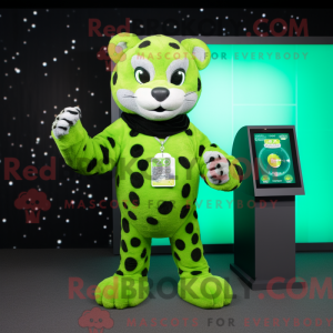 Limegrønn Máscara de jaguar...