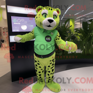 Limegrønn Máscara de jaguar...
