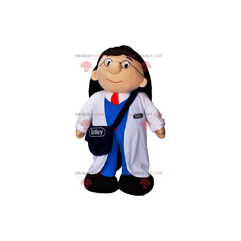 Laboratory assistant mascot - Redbrokoly.com