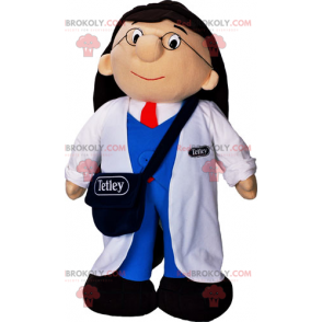 Laboratory assistant mascot - Redbrokoly.com