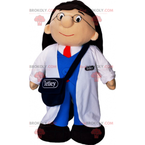 Mascote assistente de laboratório - Redbrokoly.com