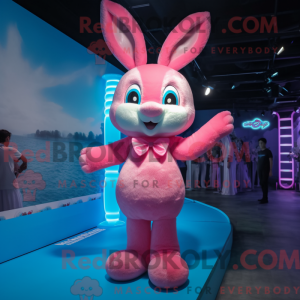 Pink Rabbit mascot costume...