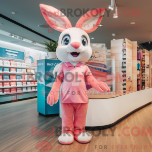 Pink Rabbit mascot costume...
