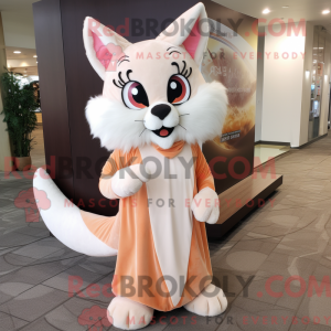 Peach Lynx-maskotdraktfigur...