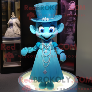 Máscara de ampulheta azul...