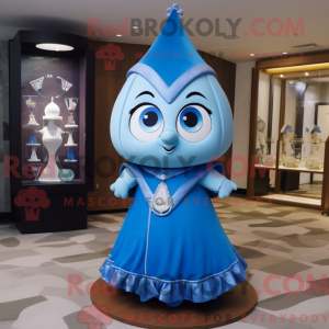Máscara de ampulheta azul...