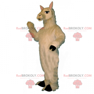 Mascotte de lama blanc - Redbrokoly.com