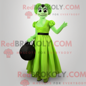 Postava maskota Lime Green...