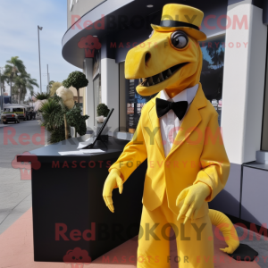 Gul Parasaurolophus maskot...