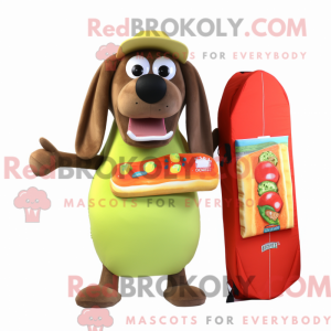 Olive Hot Dog mascot...