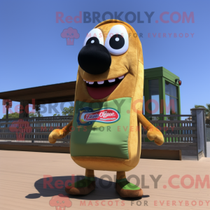 Oliven hotdog maskot...