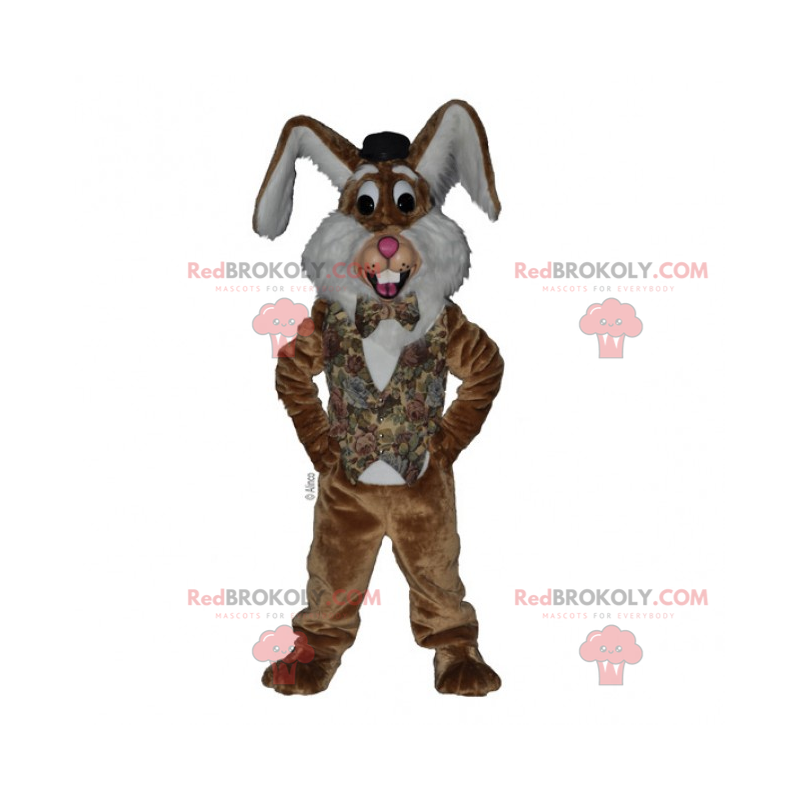 Rabbit mascot with big ears - Redbrokoly.com