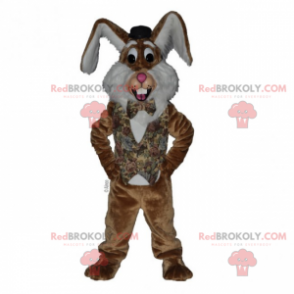 Mascotte de lapin aux grandes oreilles - Redbrokoly.com