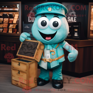 Teal Treasure Chest máscara...