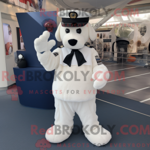 White Navy Soldier mascot...