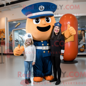 Peach Navy Soldier maskot...