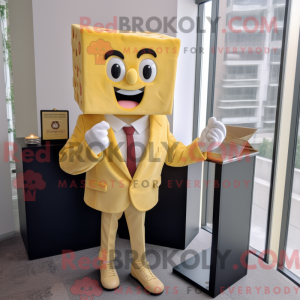 Guld Lasagne maskot kostume...