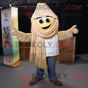 Tan Pad Thai maskot kostume...