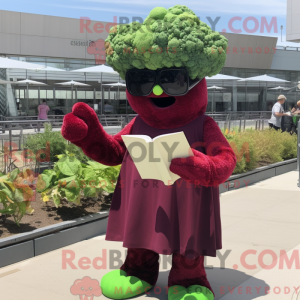 Maroon Broccoli maskot...