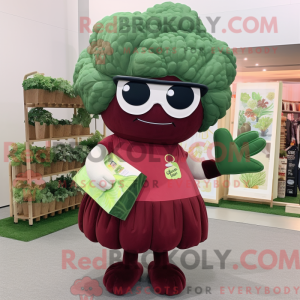 Maroon Broccoli mascot...