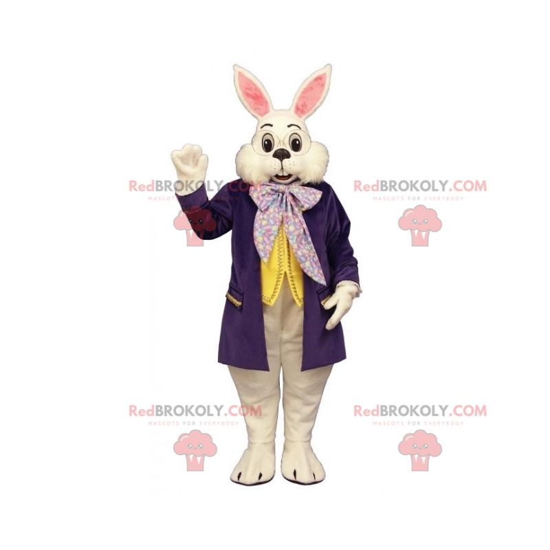 Alice in Wonderland white rabbit mascot - Redbrokoly.com