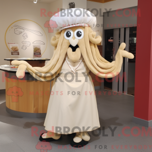 Maskottchenkostüm Creme...