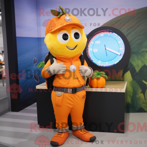 Oransje Squash maskot...
