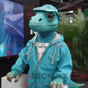 Cyan Iguanodon...
