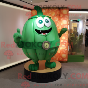 Zielony gresskar maskot...