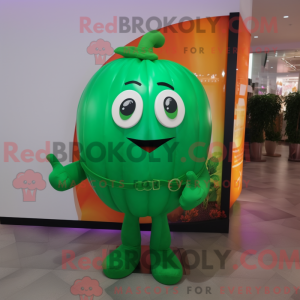 Zielony gresskar maskot...
