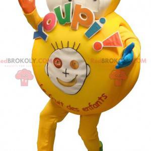 Stor gul maskot for et barn - Redbrokoly.com
