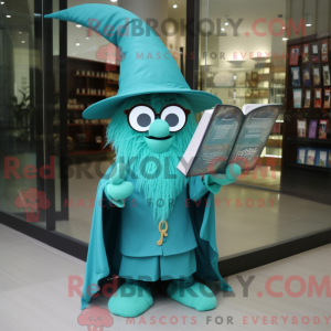 Turkis Witch S Hat maskot...