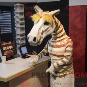 Disfraz de mascota Quagga...