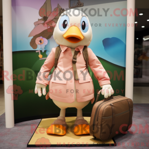 Peach Dove maskotdraktfigur...