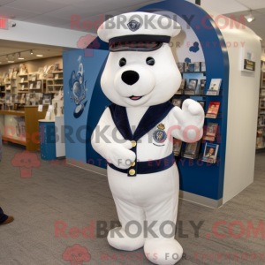 Navy Ermine mascot costume...