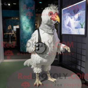 White Guinea Fowl mascot...